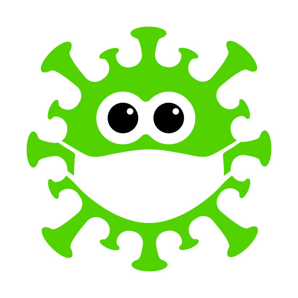 戴口罩的媒介病毒插图图片下载