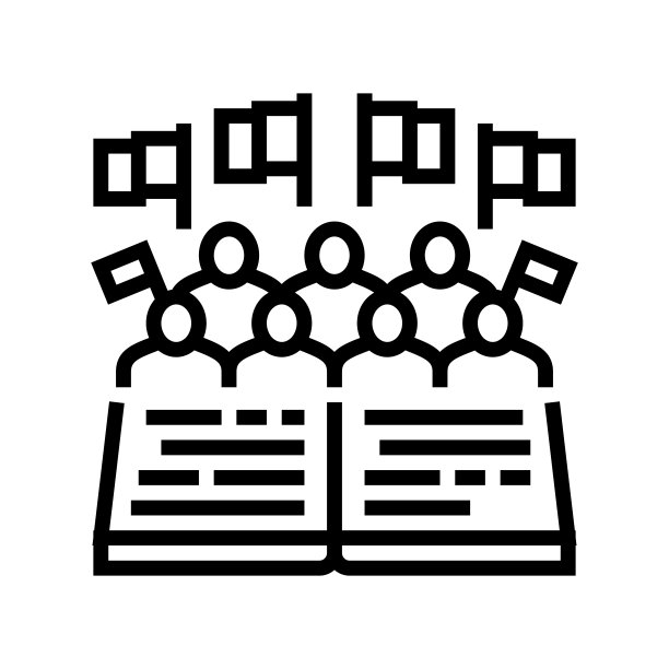 少数族裔权利线性图标矢量图图片下载