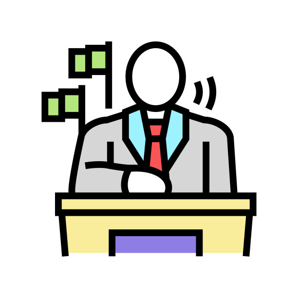 总统国家颜色图标矢量插图图片下载