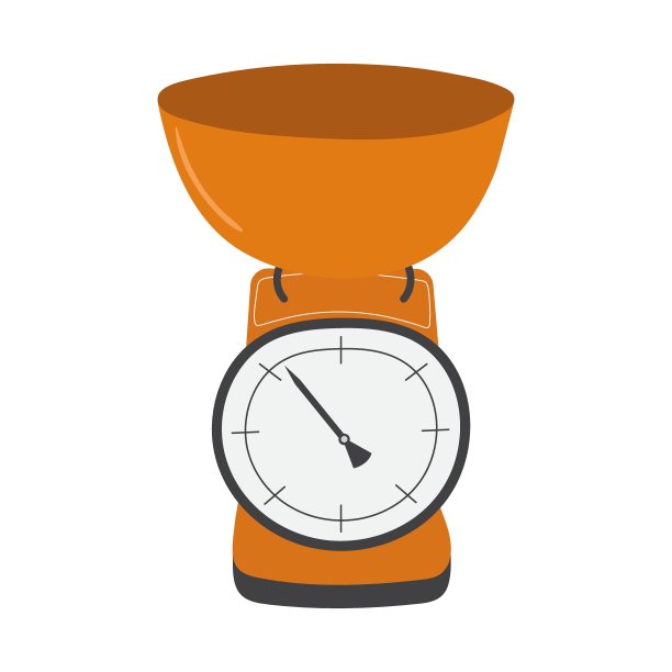 带碗的老式厨房秤工具图片下载