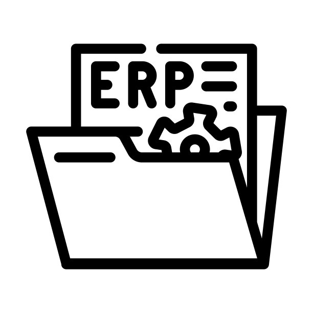 文档ERP线型图标矢量插画图片下载