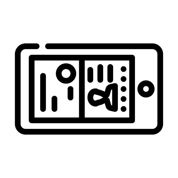 摄影文件取景器线图标矢量插图图片下载