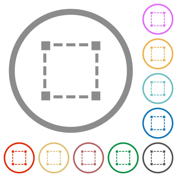 选择工具固体平面图标与轮廓图片下载