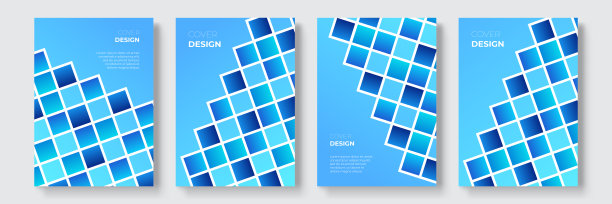 抽象的梯度几何封面设计，时尚的小册子模板，五颜六色的未来主义海报。矢量插图。全球色板图片下载