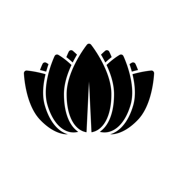 莲花图标矢量标志模板插图图片下载