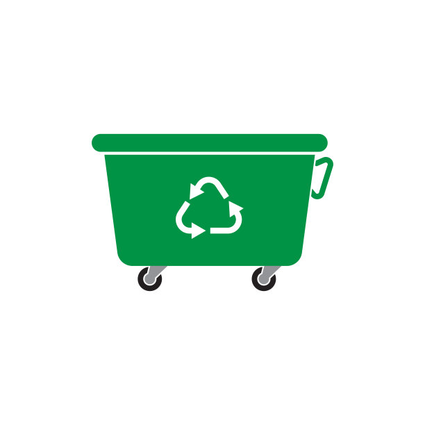废物筐矢量图标设计插图图片下载