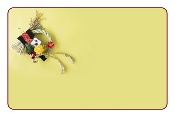 日本的新年花环图片下载