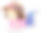 女孩卡通人物贴纸模板图片下载