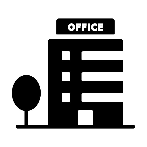 办公楼图标矢量标志模板插图图片下载