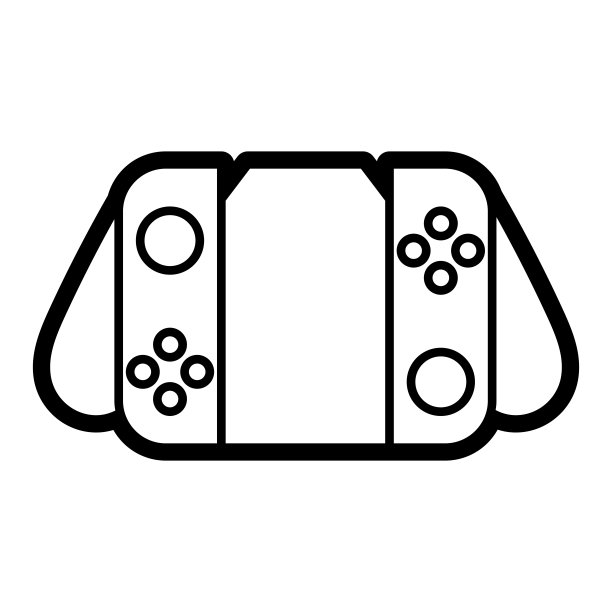 独立的彩色操纵杆图标与按钮图片下载