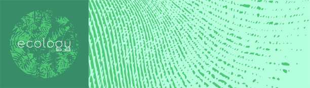 抽象有机背景，花卉纹理图案，绿色化妆品标签模板。图片下载