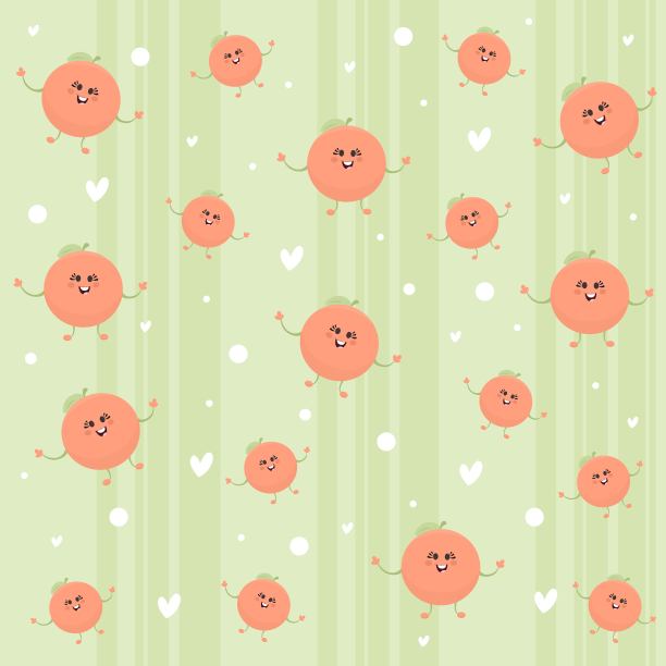 橙色水果插图图片下载