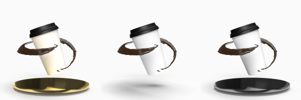 拿开纸盒，咖啡飞溅在空中盘旋图片下载