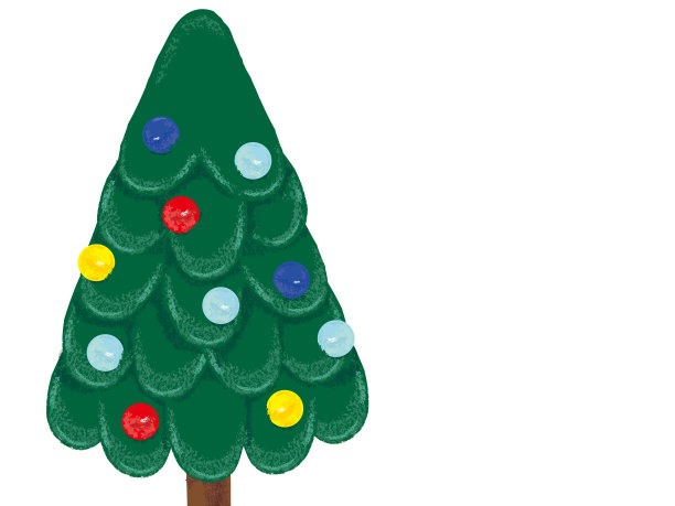 矢量插图的圣诞树图片下载