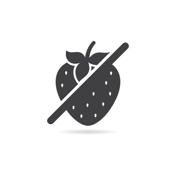 媒介分离没有草莓图标图片下载