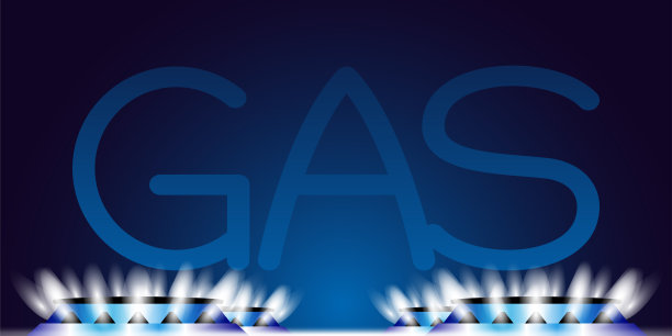 燃气燃烧器和天然气。图片下载