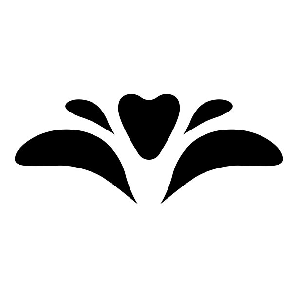 花图标黑色矢量插图平面风格的图像图片下载