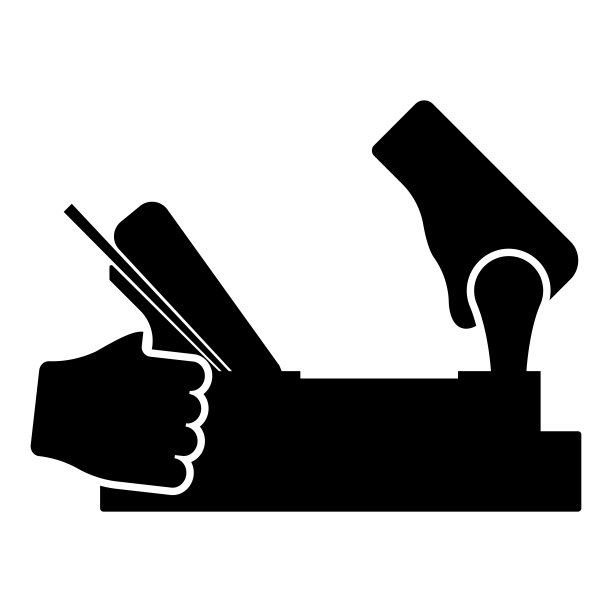 接头千斤顶平面在手持工具使用手臂使用工具与木材图标黑色矢量插图平面风格图像图片下载