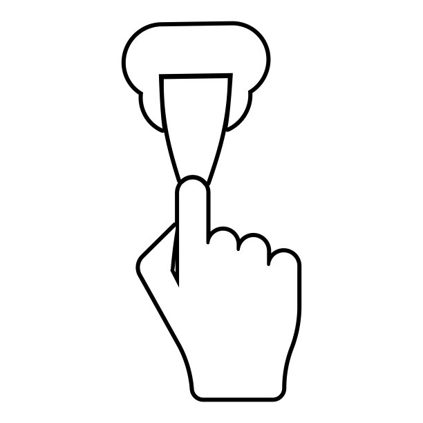 墙腻子修补腻子刀使用抹刀在手手臂填塞工具填塞灰泥轮廓轮廓图标黑色矢量插图平面风格图像图片下载