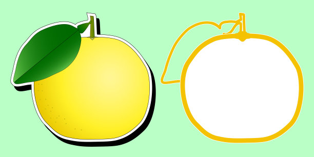 葡萄柚贴纸和葡萄柚形状的框架。 传单、海报和网络广告的材料。图片下载