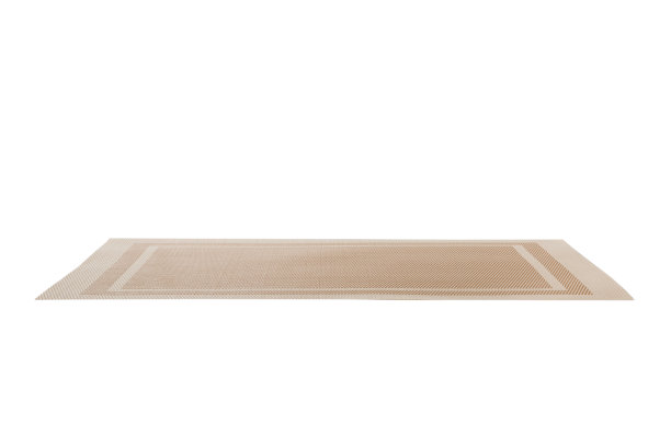 空的亚洲食物背景。将垫子放在木制背景透视视图上，复制空间平铺图片下载