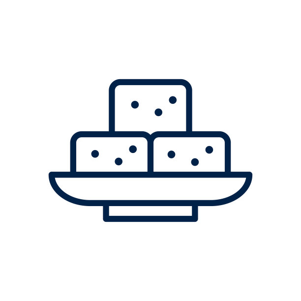 豆腐图标标志模板孤立在白色背景上。图片下载