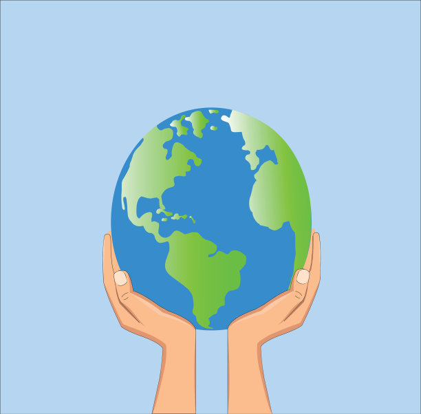 拯救地球，地球日的概念图片下载
