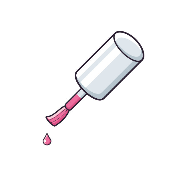 粉色指甲油刷图片下载