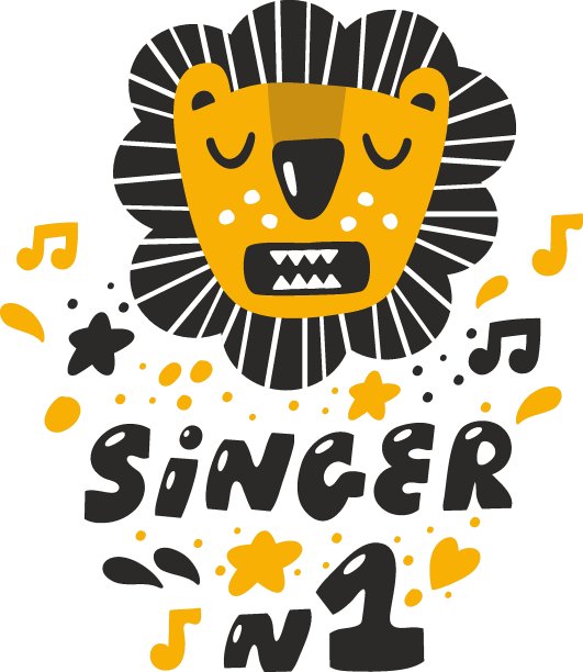 可爱的狮子张大嘴巴给小家伙唱歌。图片下载