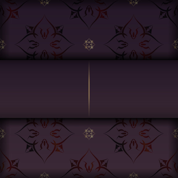 模板传单酒红色与豪华金色图案为您的设计。图片下载