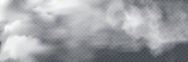雾或烟隔离透明特效。白色矢量云，雾或烟雾背景。矢量图图片下载