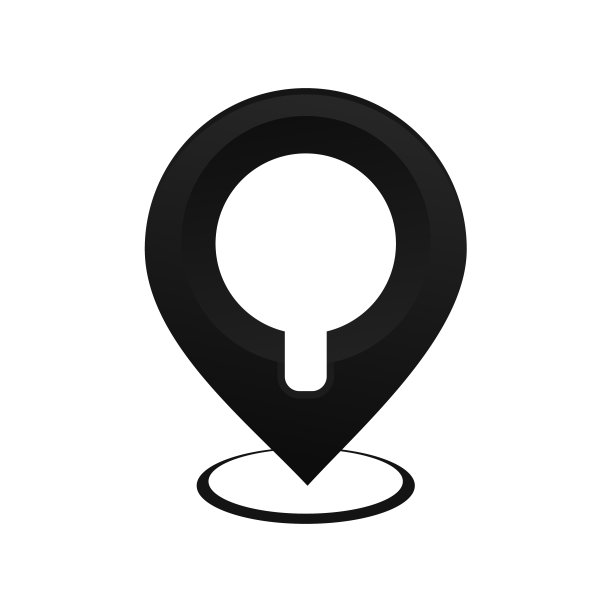 带钥匙孔图标的地图销。锁孔销点。图片下载