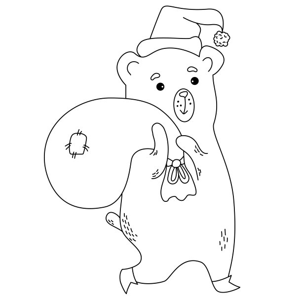 圣诞老人。大纲。插图图片下载