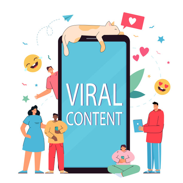 在巨大的智能手机旁边，有小猫和表情符号图片下载