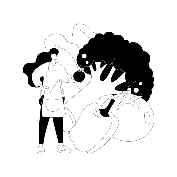 生素食主义抽象概念矢量插图。图片下载