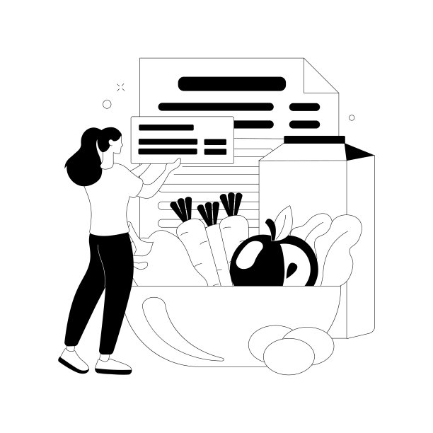 食品营养质量抽象概念向量插图。图片下载