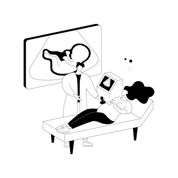 怀孕支持中心抽象概念矢量插图。图片下载