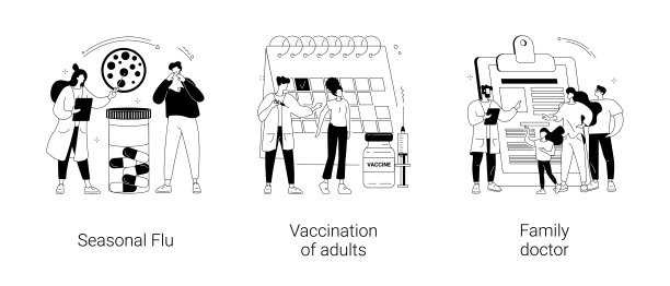 流感治疗抽象概念矢量插图。图片下载
