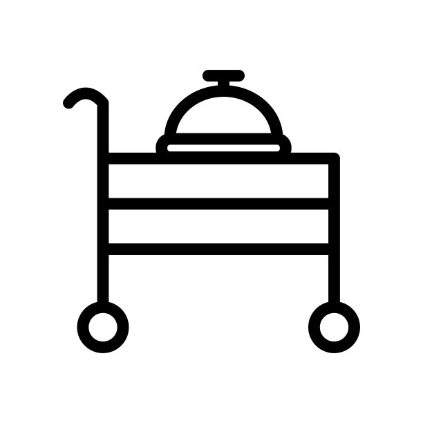 食物托盘图标矢量标志模板插图图片下载