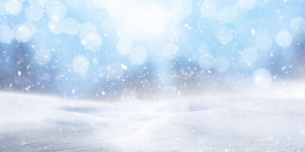模糊的雪花背景图片下载