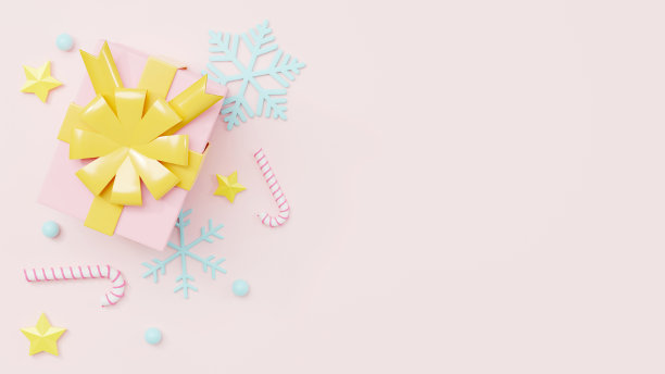 圣诞新年礼物盒装饰素材图片下载