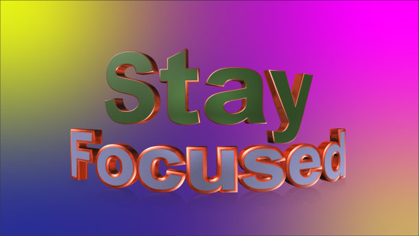 3D聚焦文本背景。3 d文字壁纸图片下载