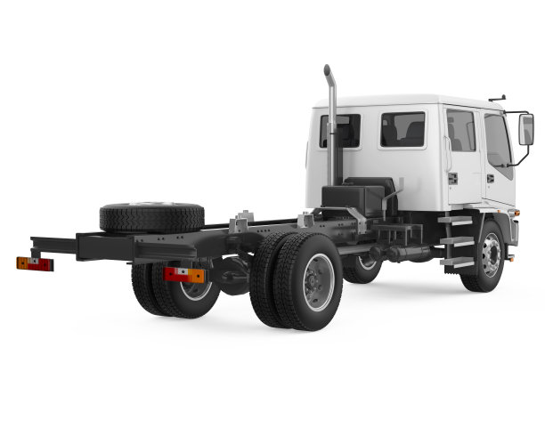 半挂车卡车孤立图片下载