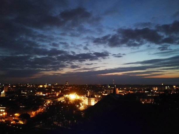 小城市的夜晚图片下载