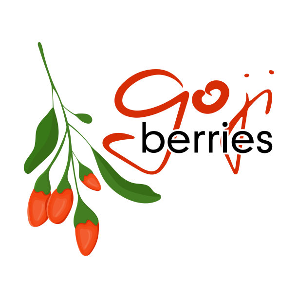 枸杞刻字。植物彩色插图。孤立的向量。图片下载