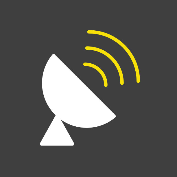 Sputnik天线矢量图标。导航信号图片下载