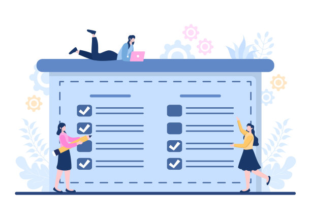 计划时间表或时间管理日历业务会议，活动和事件组织过程，办公室工作。背景矢量图图片下载