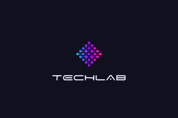 科技实验室摘要公司标志图片下载