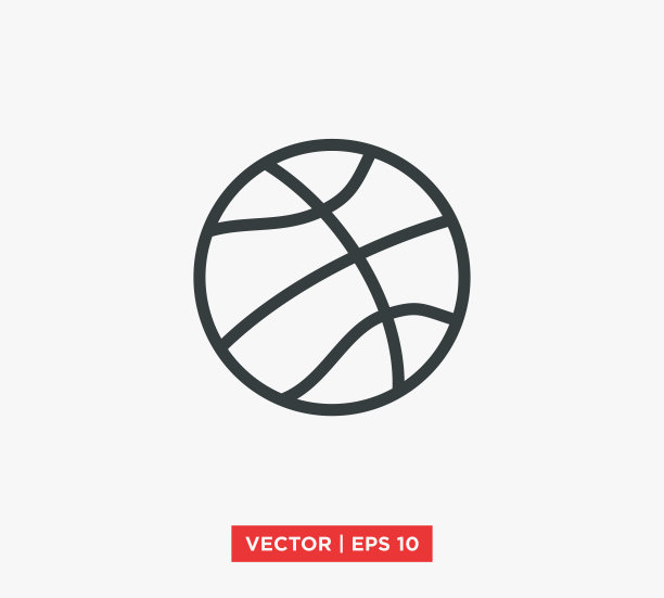 篮球图标矢量插图设计编辑可调整大小EPS 10图片下载