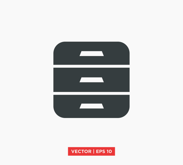 内阁图标矢量插图设计编辑可调整大小EPS 10图片下载